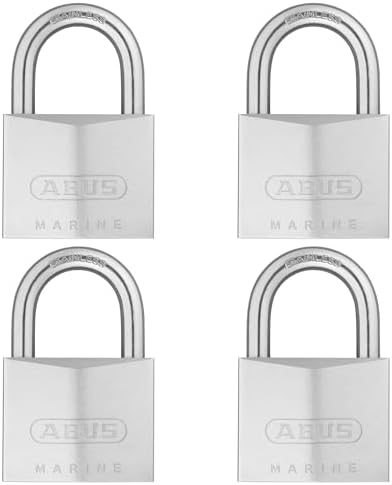 ABUS 75IB/50 Stainless Brass Lock with 2 Keys for Outdoor, Storage, Gate
