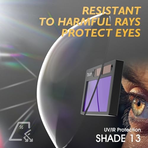 TOOLIOM Auto-Darkening Welding Lens, 2 x 4.25 in