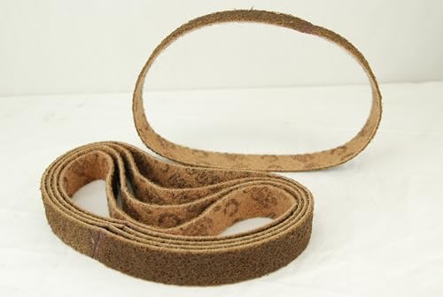 BLUEROCK Brand 1.5" x 30" Pack of 5 Belts COARSE GRIT Nylon Non-Woven Sanding Belt Abrasive Material fits 40A & Metabo