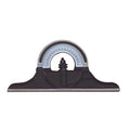 Starrett Protractor Head for Combination Squares, Combination Sets and Bevel Protractors - Reversible Head, Black Wrinkle Finish-Chrome on Turret - CPR-1224W