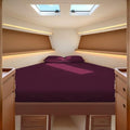 JS Sanders Collection 4PC Boat Sheet Set Universal XL V Berth, Wine