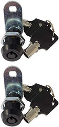 1" Tubular Cam Lock (90° Black, 2-Pack) RV Toolbox Cabinet Replacement