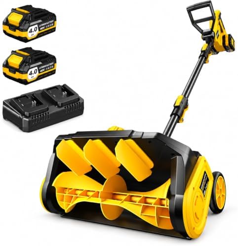 40V Cordless Snow Shovel, 16" Brushless Electric Snow Blower