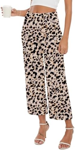 Wide Leg Jeans for Women Trendy High Waisted Flare Jeans Cropped Pants Stretchy Baggy