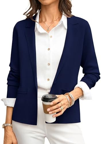 GRACE KARIN Womens Sweater Blazer Jackets Business Casual Work Cardigan