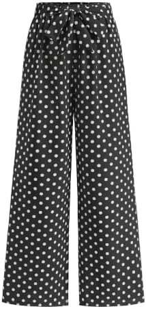 BTFBM Striped Palazzo Pants for Women Fall 2026 Wide Leg Dress Work Pants