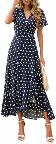 PRETTYGARDEN Women's Boho Floral Summer Maxi Dresses