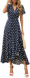 PRETTYGARDEN Women's Boho Floral Summer Maxi Dresses
