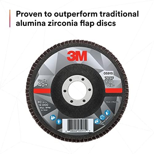 3M Flap Disc, 769F, 40+, T27, 5 in x 7/8 in