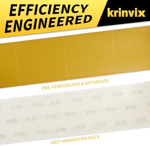 Pre-Cut Foam Back Sanding Sheets Roll, 4.5" x 27 Yards - 200 Perforated Sheets, 320 Grit Flexible Hand Sanding Paper for Wood, Metal, Auto Body, Paint, Curved Surface