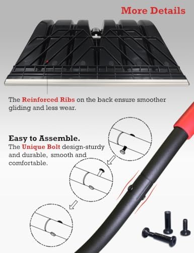 Ergonomic Snow Shovel for Driveway Home Garage; D-Grip