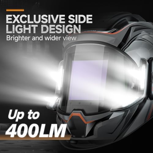 ANDELI Auto Darkening Welding Helmet with Light,with Internal Display