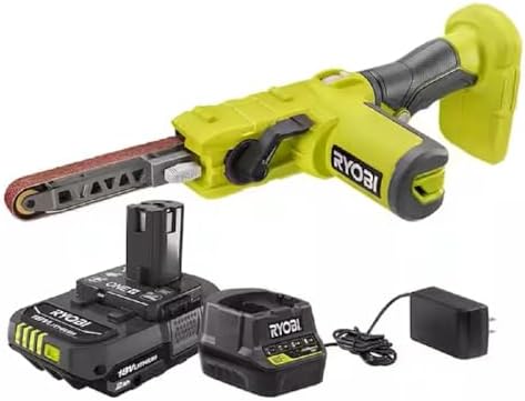 RYOBI ONE+ 18V Cordless 1/2 in. x 18 in. Belt Sander with 2.0 Ah Battery and Charger