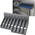 Magnetic T-Handle Hex Wrench Organizer Rack – Tool Storage for T-Handle Metric Keys – Compatible with Harbor Freight ICON Sets – Wall, Toolbox & Garage Mountable