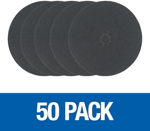 Mercer Industries 408100 Silicon Carbide Floor Sanding Edger Discs, 7" x 7/8" Hole, Grit 100F (50 pack)