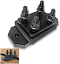 Professional Grade Heavy Duty Barrel Vise Tool, Aluminum Barrel Clamp with Leather Inserts, Universal Barrel Vise Clamp Surface Protection Design, Fits 0.67”–1.375” Outside Diameter Barrels（black）