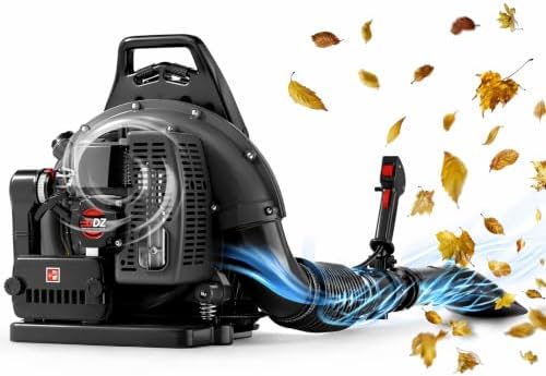 TDH Backpack Leaf Blower,63CC Backpack Blower with 665 CFM & 205 MPH