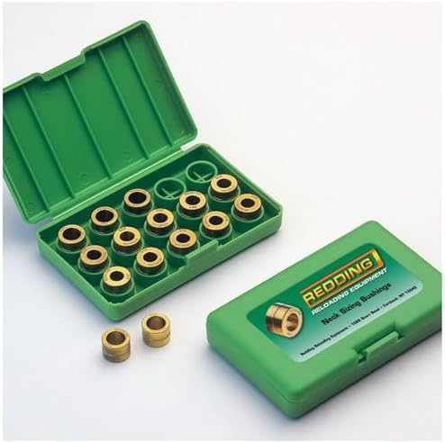 Redding Reloading Titanium Nitride 1/2'' O.D. x 3/8'' Long Neck Sizing Bushing | Precision Steel Reloading Bushing with Increased Surface Hardness & Reduced Sizing Friction