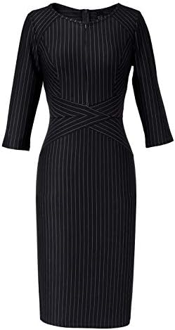 VFSHOW Womens Work Business Office Zipper Up Slim Bodycon Sheath Dress