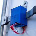 PACLOCK's TL81A-Seal Trailer Lock, Blue Anodized Aluminum, High Performance 6-Pin Cylinder, One Lock Keyed to a Number U-Pick! w/ 2 Keys, Hidden Shackle