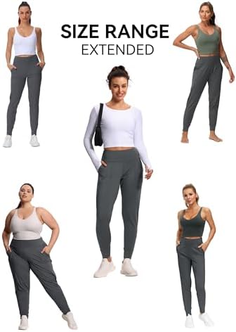 THE GYM PEOPLE Women's Workout Joggers Pants Lightweight Lounge Leggings