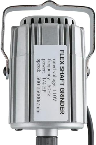 780W Strong Power Flex Shaft Hanging Grinder, 25000 RPM Electric Multi-function Metalworking Tools, 1/4"HP Rotary Tool Repair Kit, Foot Pedal Control Metal Flexible Shaft (780W)