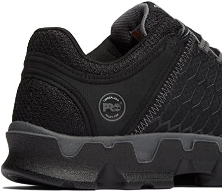 Timberland PRO Men's Powertrain Sport Alloy Safety Toe Industrial Athletic Work Shoe, Black/Grey-2024 New, 8