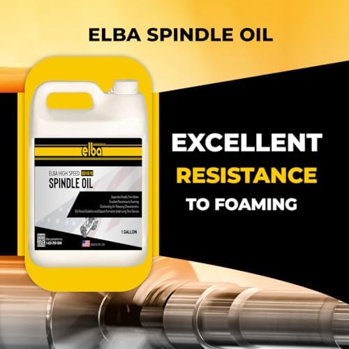 Elba High Speed Spindle Oil 10 | ISO VG 10 | Premium Ultra Clean Spindle Lubricant for CNC Machining Tools | 1 Gallon | Made in USA