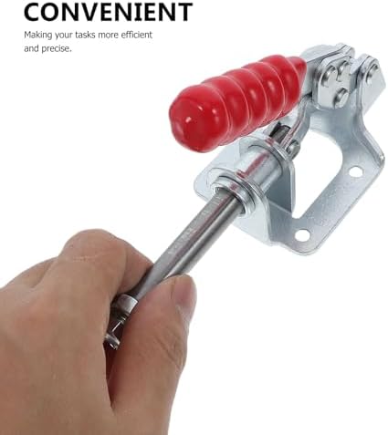4pcs Push Pull Toggle Clamps for Woodworking, Heavy Duty Zinc-plated Steel Hand Push Clamps with Quick Release, Pull Action Workholding Devices for Carpentry and DIY Projects