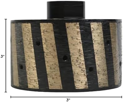 3 Inch Zero Tolerance Grinding Wheel Resin Filled Diamond Drum Wheel Profiler Grinding Wheel Grinding Drum for Sink Hole Granite Concrete 75mm Diamond Sink Gear Drum Wheel