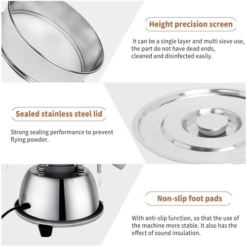 Sidasu Automatic Vibrating Sieve Shaker–40&60 Mesh Flour Sifter