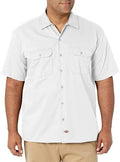 Dickies Men’s Short Sleeve Work Shirt – Durable Twill Button Down Shirts for Men, Lightweight Uniform for Daily Wear