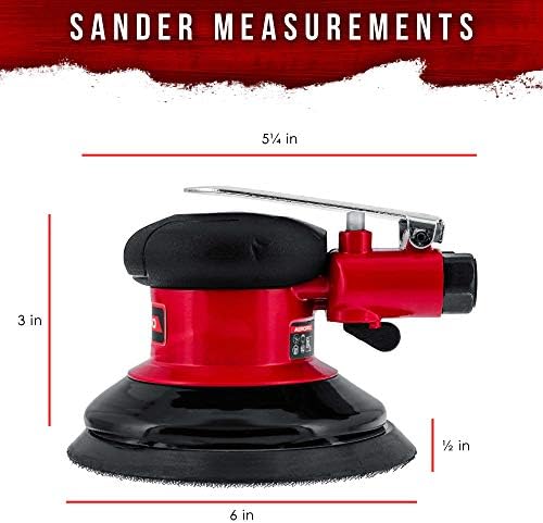 TCP Global Heavy Duty 6" Dual-Action Random Orbit Air Palm Sander