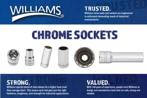 Williams B-620 5/8-Inch Shallow 6 Point Socket