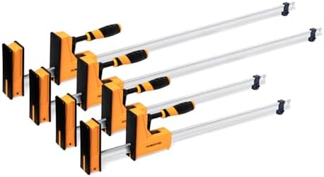 POWERTEC 71719 Parallel Clamp Kit (2 of 24" and 2 of 48"), 4PK