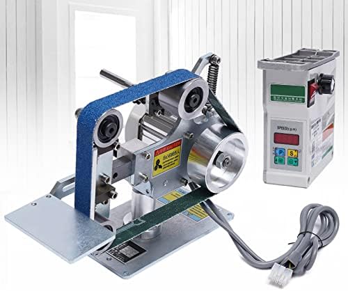 Abrasive Belt Machine 30'' x 1'' DIY Desktop Belt Sander Vertical Horizontal Belt Polisher Sharpener Grinder with Brushless Motor 550W Fixed Angle Sharpening Polishing Machine