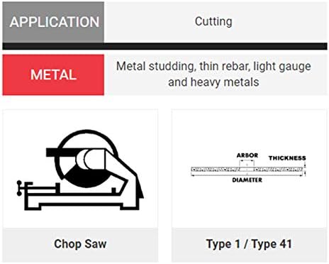 United Abrasives- SAIT 24034 12-Inch x 3/32-Inch x 1-Inch 5100 Max RPM Type 1 EZ-Chop Saw Wheel, 10-Pack