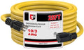 EP 25 Ft 10/3 SJTW NEMA 5-20 P/R Outdoor Extension Cord, Yellow