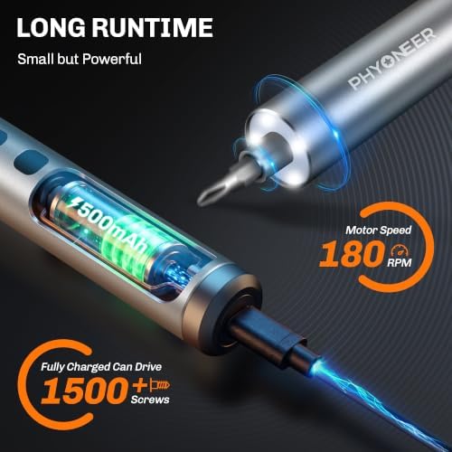 Mini Electric Screwdriver, 25-in-1 Precision Power Screwdriver Set