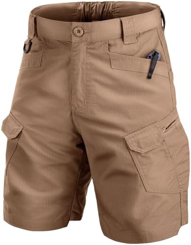 Mens Work Shorts Cargo Tactical Outdoor Wear Resistant Hiking Tool Shorts