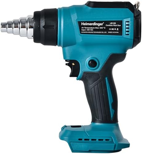 Cordless Heat Gun for Makita 18V Battery, Digital Display, 1202°F