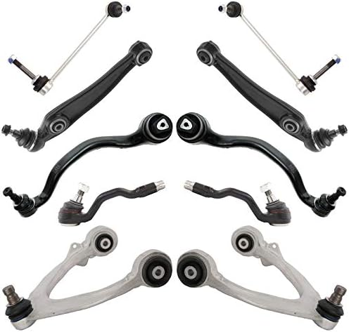 TRQ Front Steering & Suspension Kit Control Arm with Ball Joint Sway Bar
