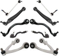 TRQ Front Steering & Suspension Kit Control Arm with Ball Joint Sway Bar