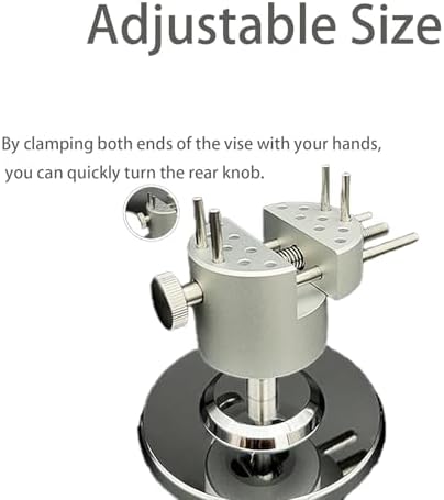 2.5 Inch Mini Vise with 360 Degree Swivel Base Aluminum Alloy Tabletop Vise for Jewelry Watch & DIY