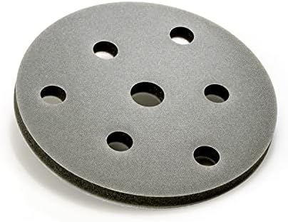 Eagle Micro-Hook Interface Pad for 5 inch Sanding Discs, Soft, Hook & Loop, 7 Holes, 971-0044, 2 Pads