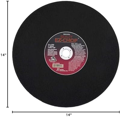 United Abrasives-SAIT 24039 Type 1 14-Inch x 3/32-Inch x 1-Inch General Purpose Chop Saw Blade, 10-Pack