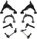 TRQ Front Steering & Suspension Kit Control Arm with Ball Joint Sway Bar