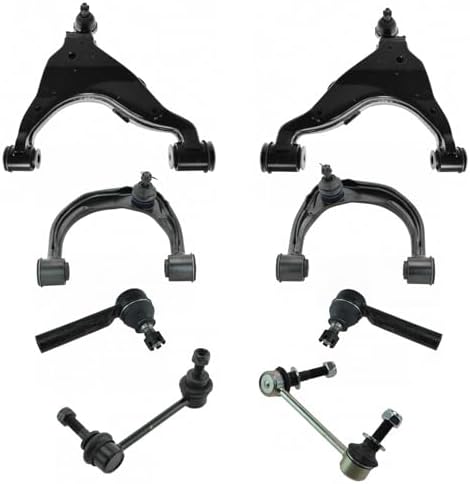 TRQ Front Steering & Suspension Kit Control Arm with Ball Joint Sway Bar