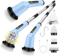 Electric Spin Scrubber for Bathroom, Shower Scrubber with Long Handle