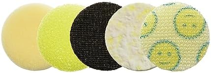 Dremel Versa 5-Pack Scrub Daddy Cleaning Sponge Pads, Variety Pack for Multi-Surface Cleaning, for use in Kitchen, Household and Bathroom - Compatible with Versa Power Scrubber Tool, PC360-5